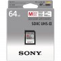 Sony | 64GB SF-M Series SDXC Class10 UHS-II U3 V60 Tough Memory Card | 64 GB | SDXC | Flash memory class 10 - 3